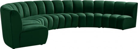 Infinity Modular 6 Piece Sectional In Green - 638Green-6Pc | Meridian