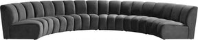 Infinity Modular 6 Piece Sectional In Grey - 638Grey-6Pc | Meridian