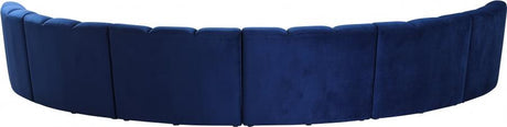 Infinity Modular 6 Piece Sectional In Navy - 638Navy-6Pc | Meridian