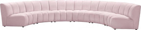 Infinity Modular 6 Piece Sectional In Pink - 638Pink-6Pc | Meridian