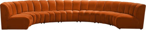 Infinity Modular 7 Piece Sectional In Cognac - 638Cognac-7Pc | Meridian