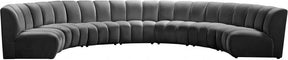 Infinity Modular 7 Piece Sectional In Grey - 638Grey-7Pc | Meridian