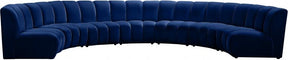 Infinity Modular 7 Piece Sectional In Navy - 638Navy-7Pc | Meridian