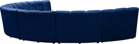 Infinity Modular 7 Piece Sectional In Navy - 638Navy-7Pc | Meridian