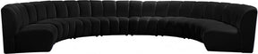 Infinity Modular 8 Piece Sectional In Black - 638Black-8Pc | Meridian