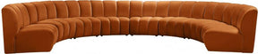 Infinity Modular 8 Piece Sectional In Cognac - 638Cognac-8Pc | Meridian