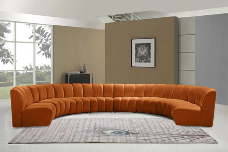 Infinity Modular 8 Piece Sectional In Cognac - 638Cognac-8Pc | Meridian