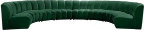 Infinity Modular 8 Piece Sectional In Green - 638Green-8Pc | Meridian