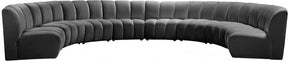 Infinity Modular 8 Piece Sectional In Grey - 638Grey-8Pc | Meridian