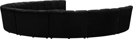 Infinity Modular 9 Piece Sectional In Black - 638Black-9Pc | Meridian