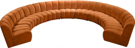 Infinity Modular 9 Piece Sectional In Cognac - 638Cognac-9Pc | Meridian