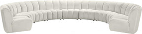 Infinity Modular 9 Piece Sectional In Cream - 638Cream-9Pc | Meridian