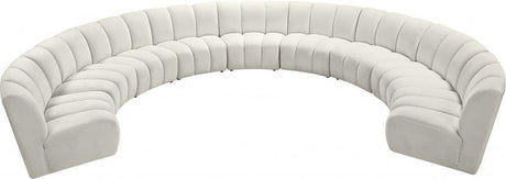 Infinity Modular 9 Piece Sectional In Cream - 638Cream-9Pc | Meridian
