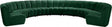 Infinity Modular 9 Piece Sectional In Green - 638Green-9Pc | Meridian