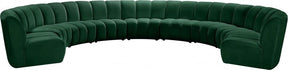 Infinity Modular 9 Piece Sectional In Green - 638Green-9Pc | Meridian