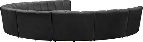 Infinity Modular 9 Piece Sectional In Grey - 638Grey-9Pc | Meridian