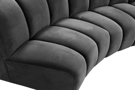Infinity Modular 9 Piece Sectional In Grey - 638Grey-9Pc | Meridian