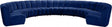 Infinity Modular 9 Piece Sectional In Navy - 638Navy-9Pc | Meridian