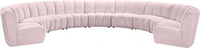 Infinity Modular 9 Piece Sectional In Pink - 638Pink-9Pc | Meridian