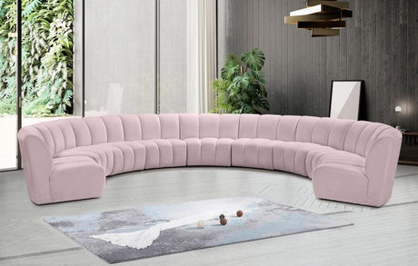 Infinity Modular 9 Piece Sectional In Pink - 638Pink-9Pc | Meridian