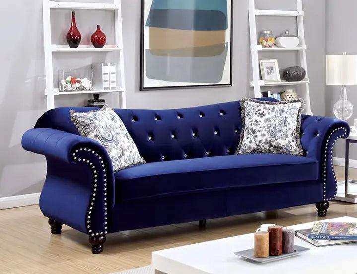 Jolanda Sofa and Loveseat Set by Furniture of America Furniture of America