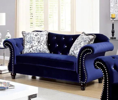 Jolanda Sofa and Loveseat Set by Furniture of America Furniture of America