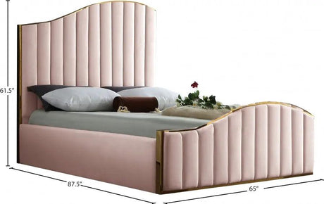 Jolie Velvet Platform Bed by Meridian Furniture Meridian Furniture