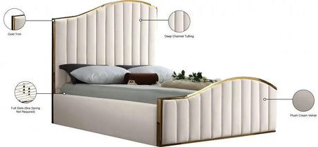 Jolie Velvet Platform Bed by Meridian Furniture Meridian Furniture