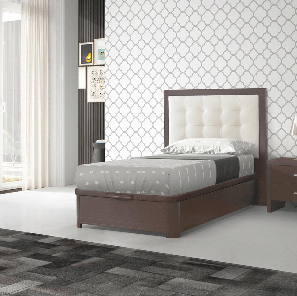 Esf Furniture - Dupen Spain Regina Storage Twin Size Bed With Frame In Wenge - Reginabedts