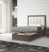 Esf Furniture - Dupen Spain Regina Storage Twin Size Bed With Frame In Wenge - Reginabedts