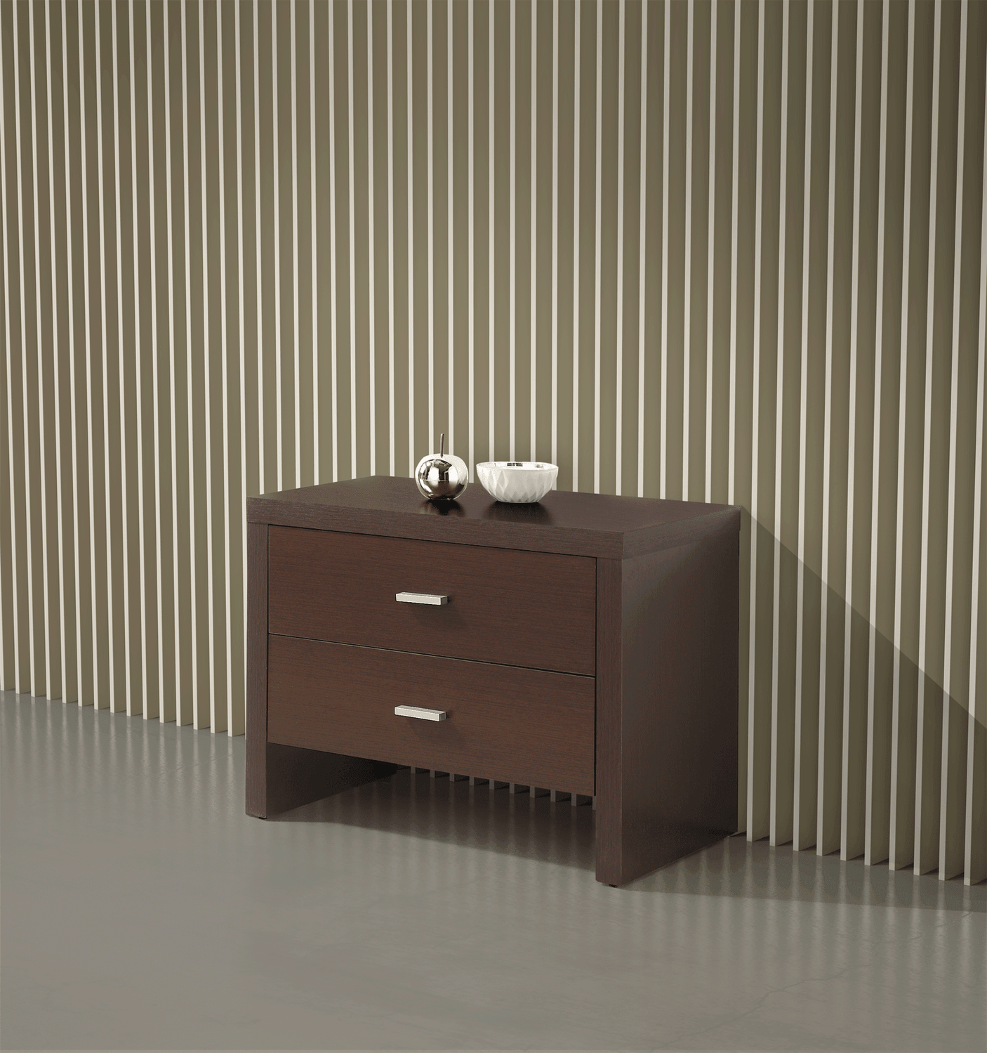 Esf Furniture - Regina 2 Piece Storage Full Size Bedroom Set In Wenge - Reginabedfs-2Set