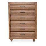 Aico Furniture - Brooklyn Walk 6 Drawer Chest In Burnt Umber - Ki-Brkw070-408