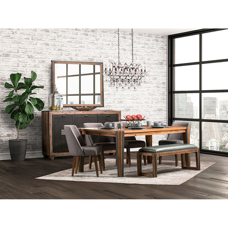 Aico Furniture - Brooklyn Walk Dining Bench In Burnt Umber - Ki-Brkw900-408