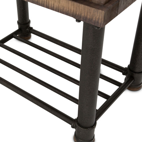 Crossings Side Table W - Drawer In Reclaimed Barn - Ki - Crsg040 - 217 | Aico - KI - CRSG040 - 217 - Home Elegance USA - 5