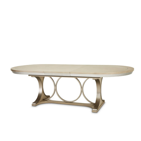 Michael Amini Eclipse Oval Dining Table Moonlight - Home Elegance USA