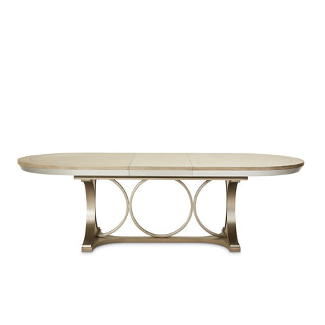 Michael Amini Eclipse Oval Dining Table Moonlight - Home Elegance USA