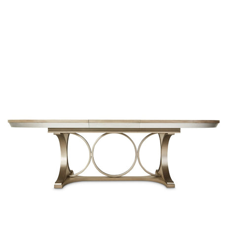 Michael Amini Eclipse Oval Dining Table Moonlight - Home Elegance USA