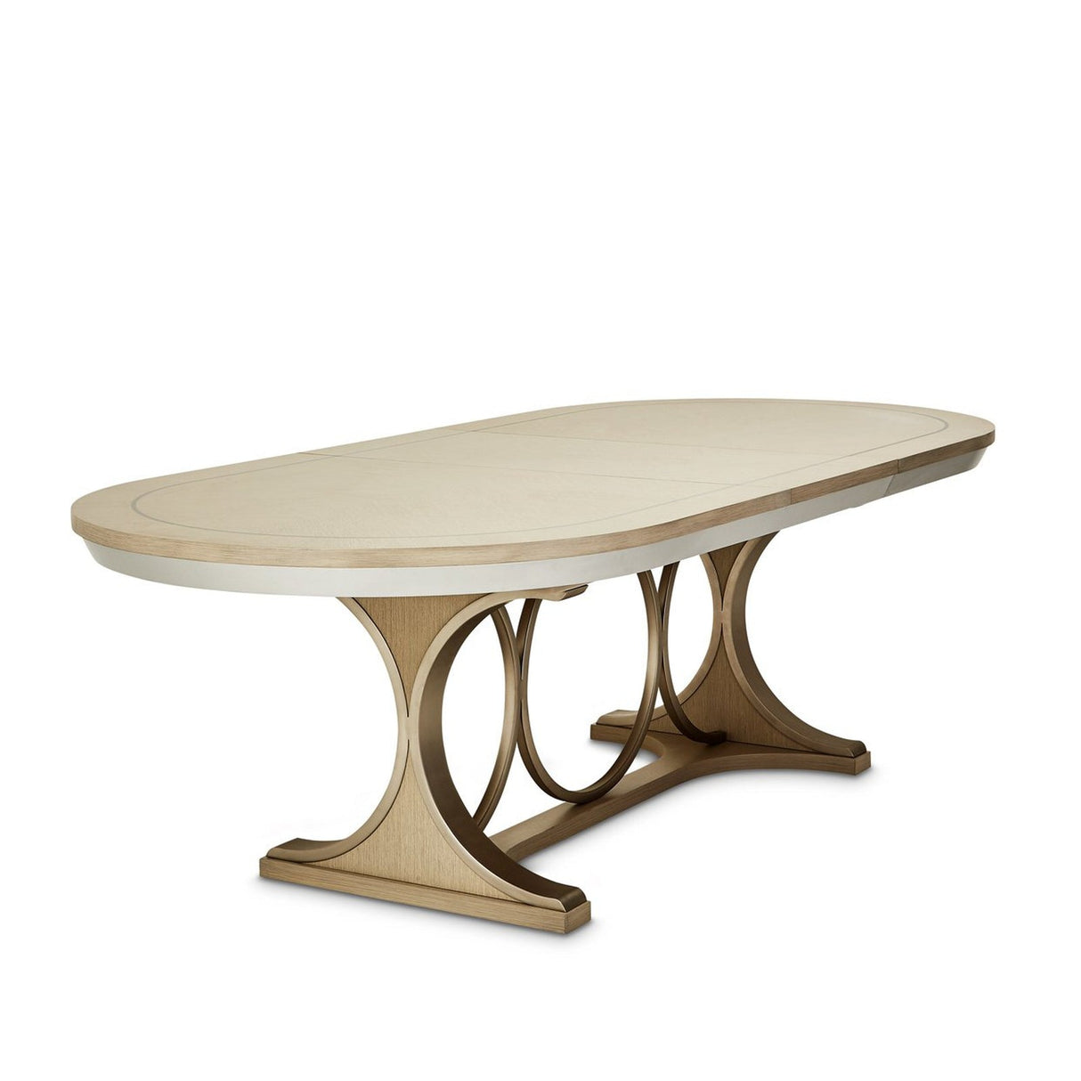 Michael Amini Eclipse Oval Dining Table Moonlight - Home Elegance USA