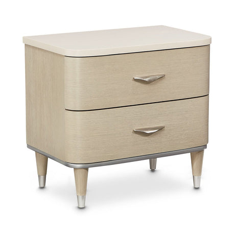 Michael Amini Eclipse Nightstand Moonlight - Home Elegance USA