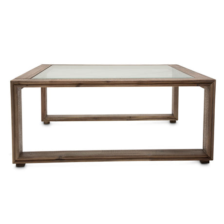 Aico Furniture - Hudson Ferry End Table In Driftwood - Ki-Hudf202-216