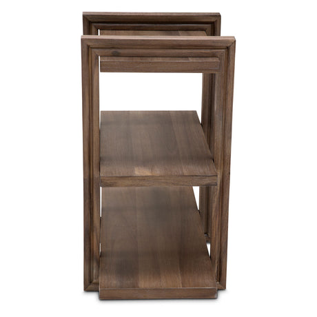 Aico Furniture - Hudson Ferry Chair Side Table In Driftwood - Ki-Hudf222-216