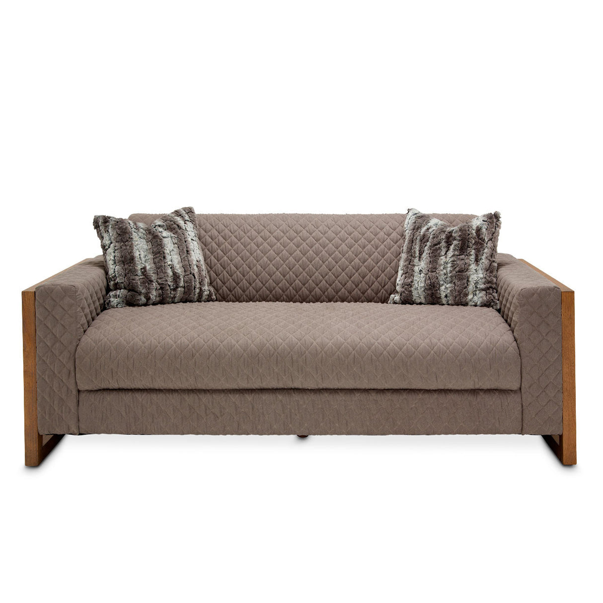 Aico Furniture - Hudson Ferry Sofa Slate In Driftwood - Ki-Hudf815-Slt-216N