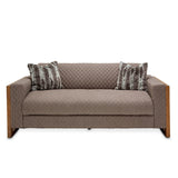 Aico Furniture - Hudson Ferry Sofa Slate In Driftwood - Ki-Hudf815-Slt-216N