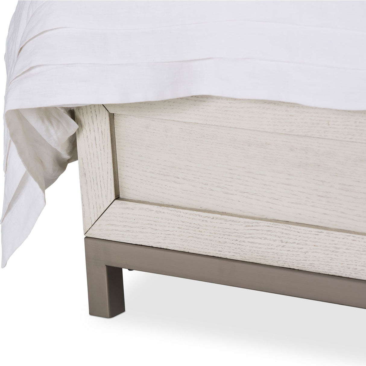 Aico Furniture - Menlo Station Eastern King Panel Bed In Eucalyptus - Ki-Menp000Ek-123