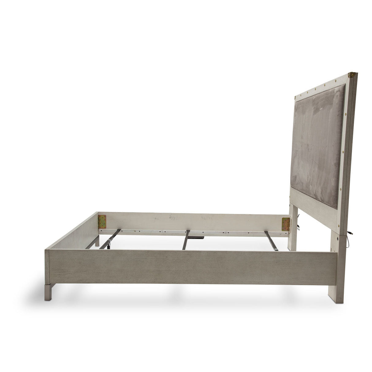 Aico Furniture - Menlo Station Eastern King Panel Bed In Eucalyptus - Ki-Menp000Ek-123