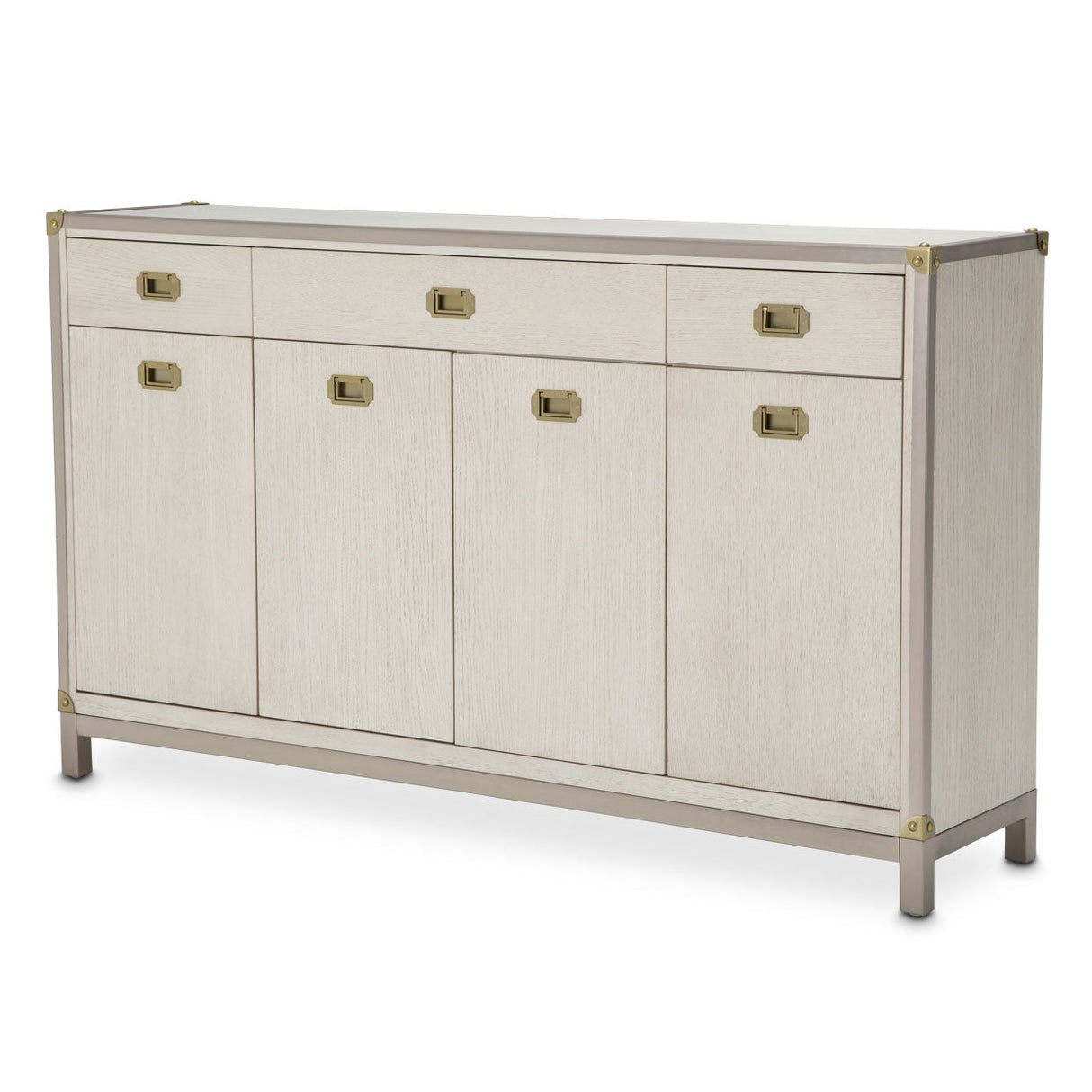 Aico Furniture - Menlo Station Sideboard With Mirror In Eucalyptus - Ki-Menp007-067-123