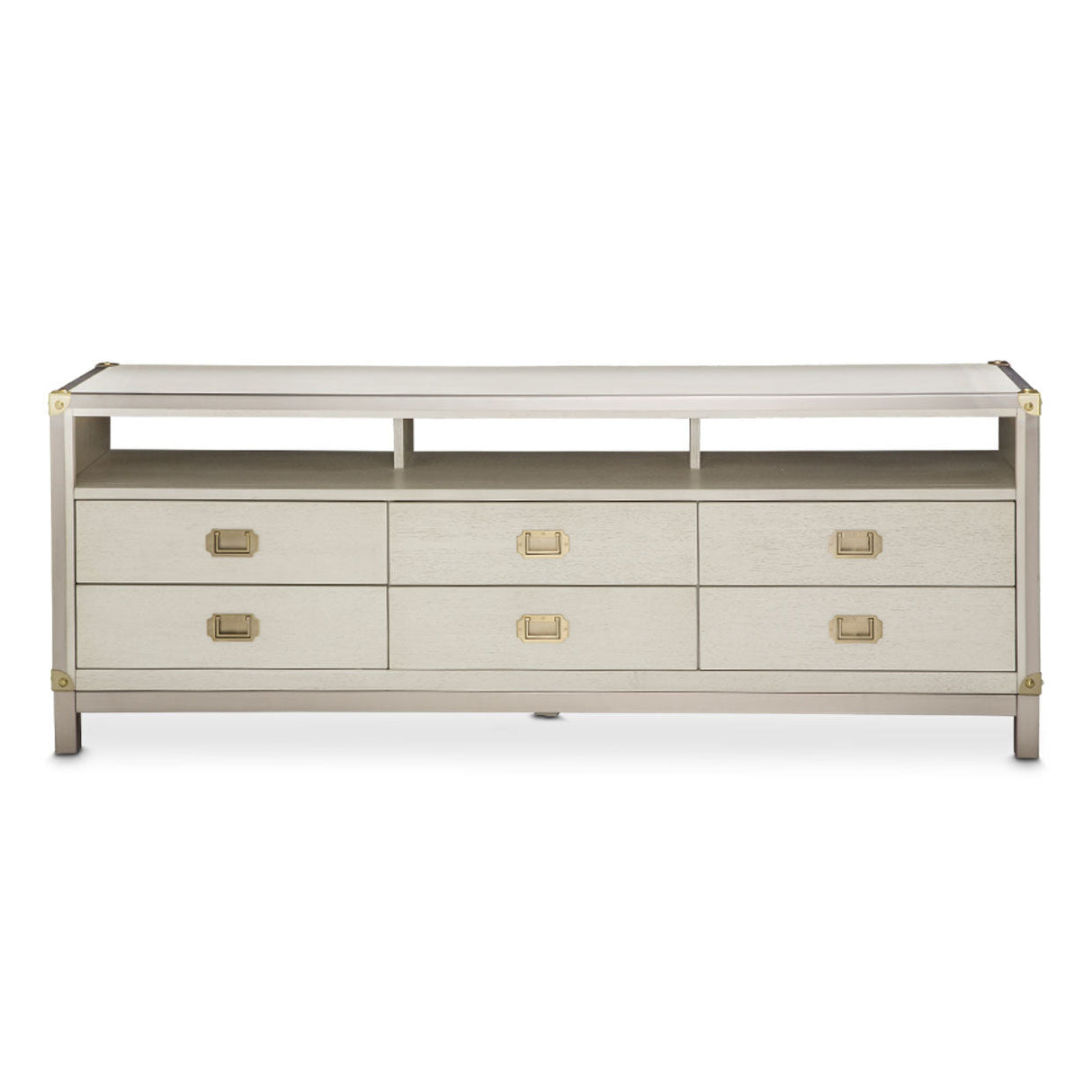 Aico Furniture - Menlo Station Tv Console In Eucalyptus - Ki-Menp081-123