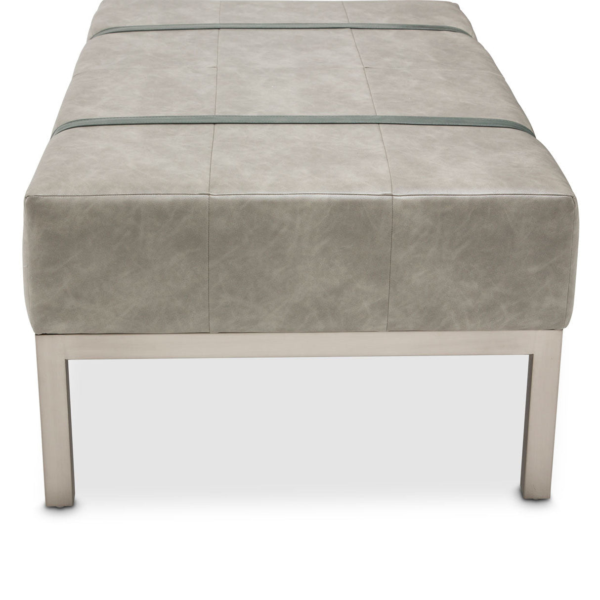 Aico Furniture - Menlo Station Rectangular Cocktail Ottoman In Eucalyptus - Ki-Menp201-123