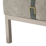 Aico Furniture - Menlo Station Rectangular Cocktail Ottoman In Eucalyptus - Ki-Menp201-123