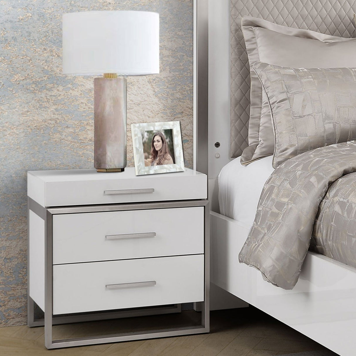 Michael Amini Marquee Nightstand - Home Elegance USA